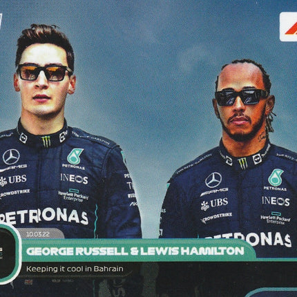 P10 George Russell & Lewis Hamilton: Keeping it cool in Bahrain