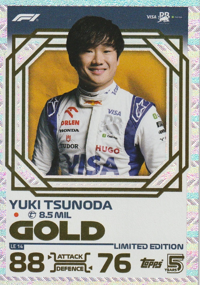 LE14 Yuki Tsunoda (VCARB) – Gold