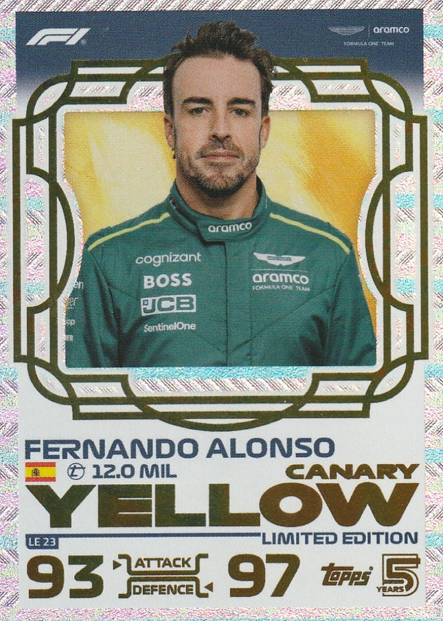 LE23 Fernando Alonso (Aston Martin) – Canary Yellow