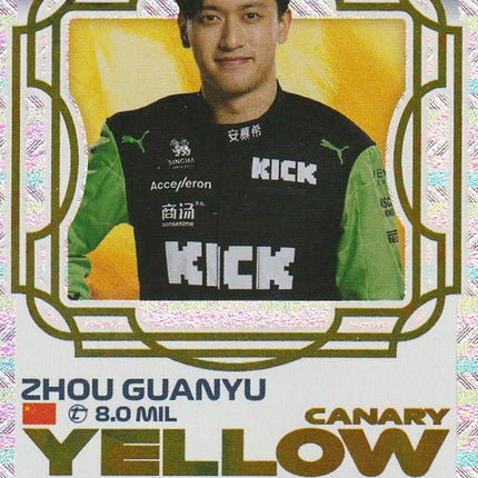 LE25 Zhou Guanyu (Sauber) – Canary Yellow