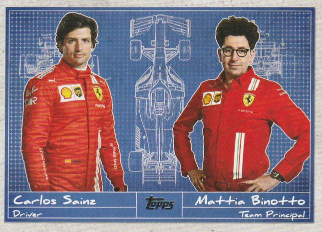 D-13 Carlos Sainz - Mattia Binotto