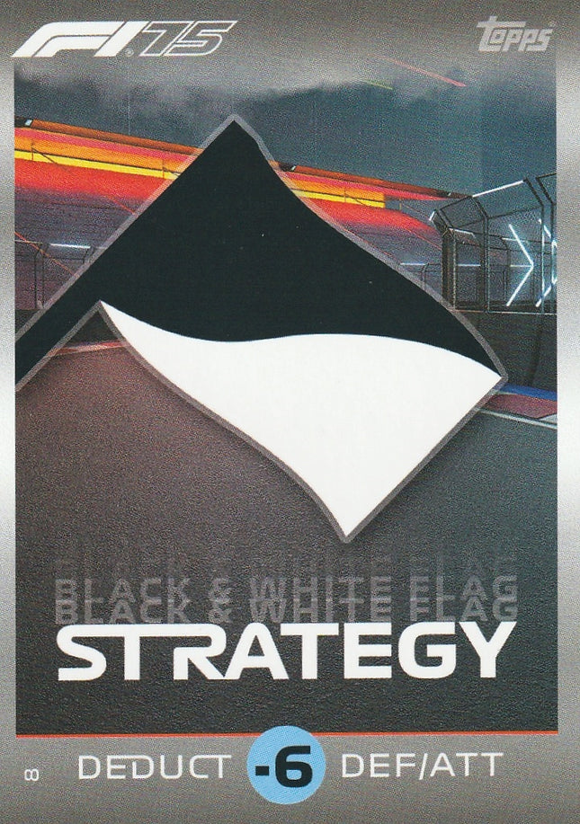 8 Black & White Flag