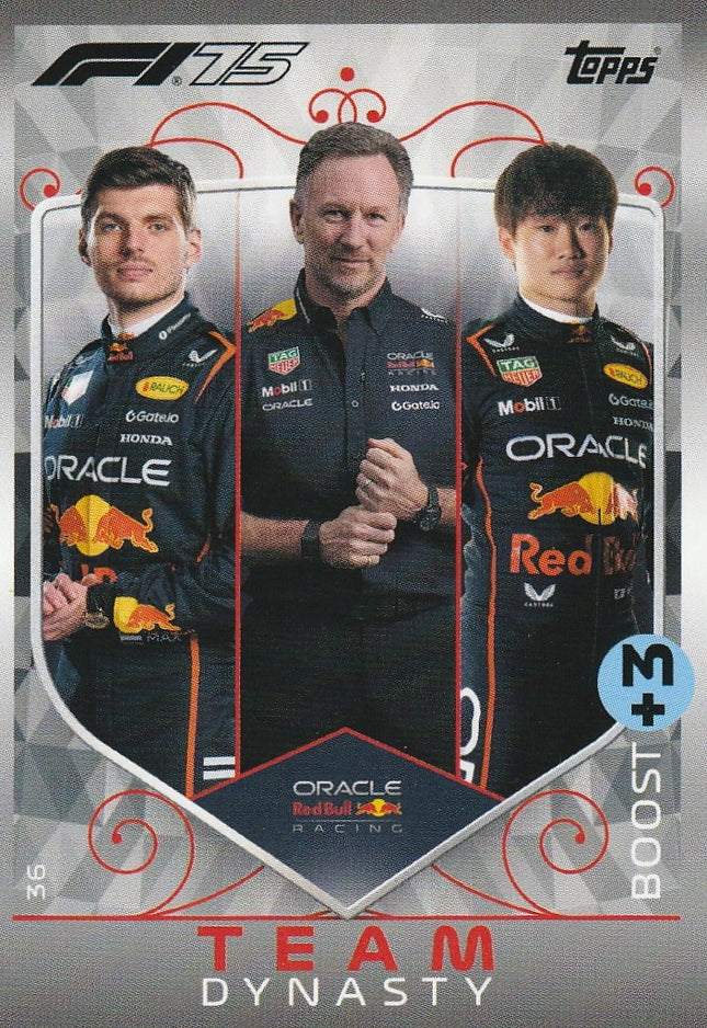 36 Verstappen, Horner & Yuki Tsunoda