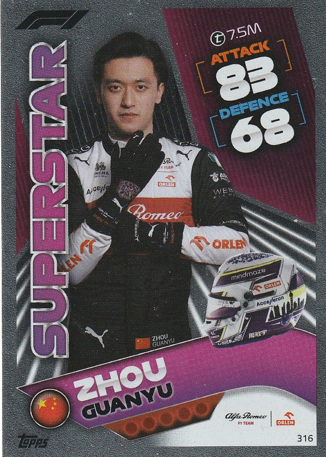 316 Zhou Guanyu (Alfa Romeo)