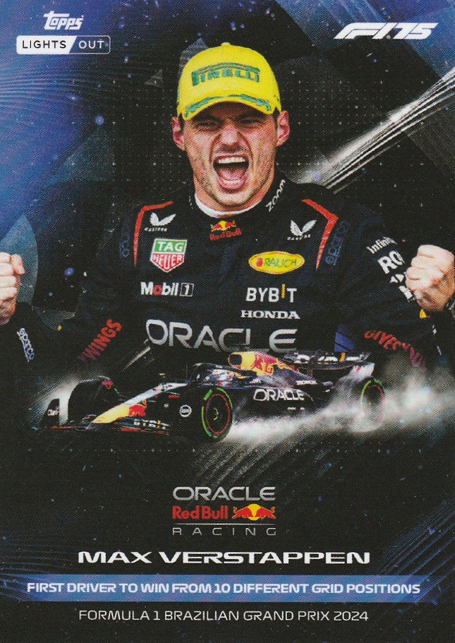 Max Verstappen (Red Bull) - First driver to win from 10 different grid positions