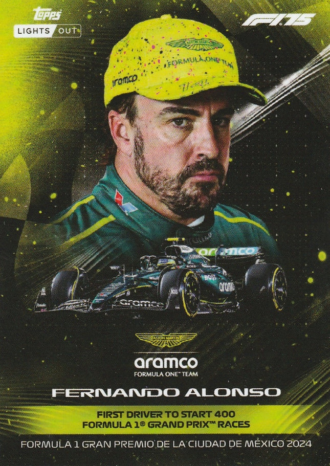 Fernando Alonso (Aston Martin) - First driver to race 400 grand prixs