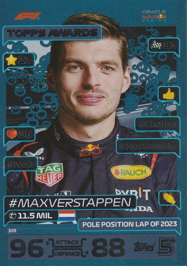 309 Max Verstappen / Pole Position Lap of 2023 (Red Bull)