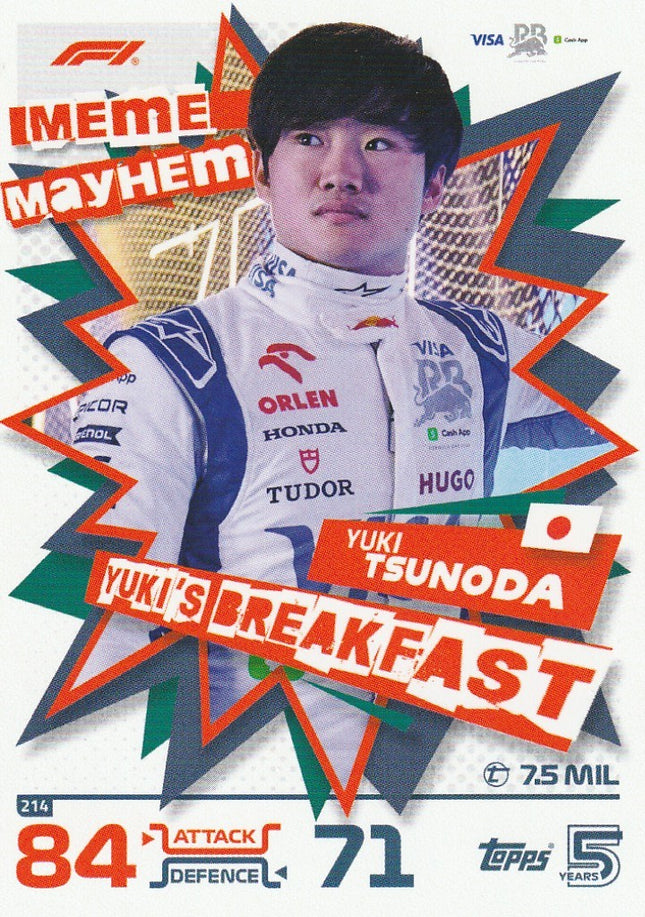 214 Yuki Tsunoda (VCARB)