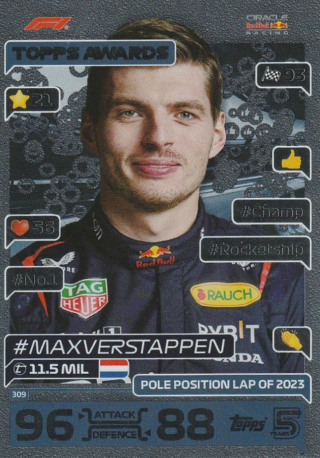 309 Max Verstappen / Pole Position Lap of 2023 (Red Bull)