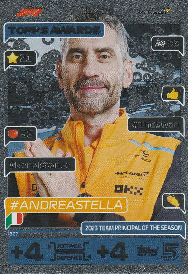 307 Andrea Stella / Team Principle of the Season (McLaren)