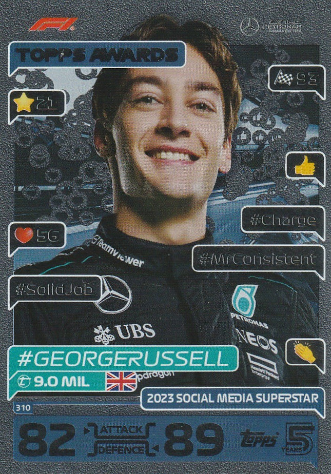 310 George Russell / Social Media Superstar (Mercedes)