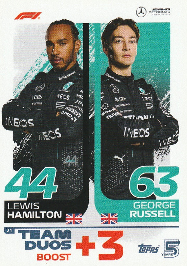 21 Lewis Hamilton & George Russell