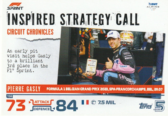 156 Pierre Gasly / Spa-Francorchamps (Alpine)