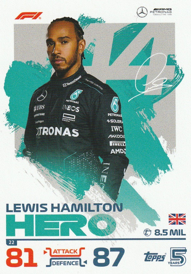 22 Lewis Hamilton