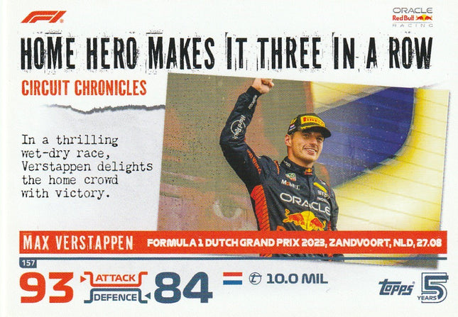 157 Max Verstappen / Zandvoort (Red Bull)