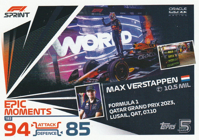 183 Max Verstappen / Lusail (Red Bull)