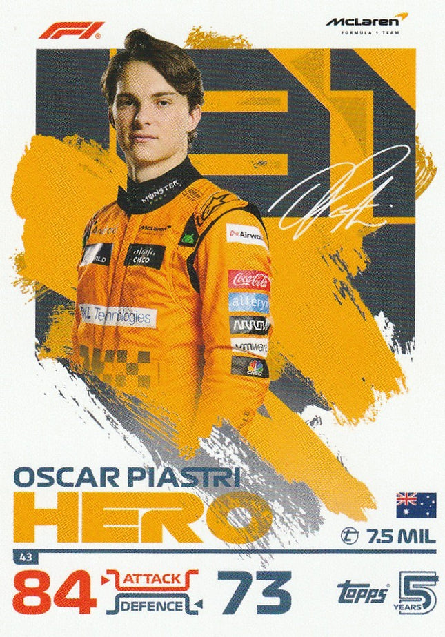 43 Oscar Piastri 