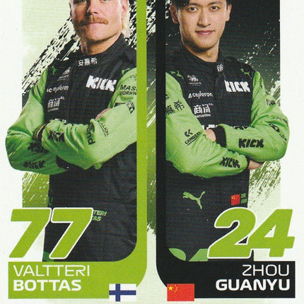 84 Valtteri Bottas & Zhou Guanyu