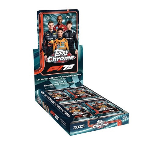 #1 TOPPS Chrome Formula 1 2025 Hobby Box (1 Box)